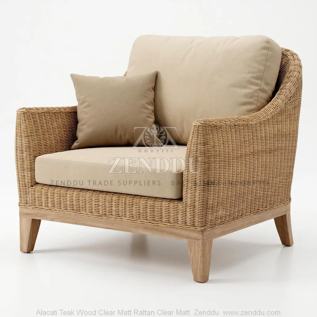 Alacati Teak Wood Clear Matt Rattan Clear Matt.webp